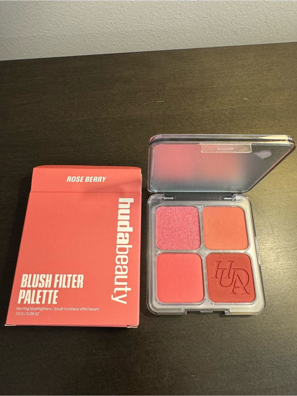 Huda Beauty Blush Filter Palette Rose Berry 7.5 g .26 oz Full Size NIB